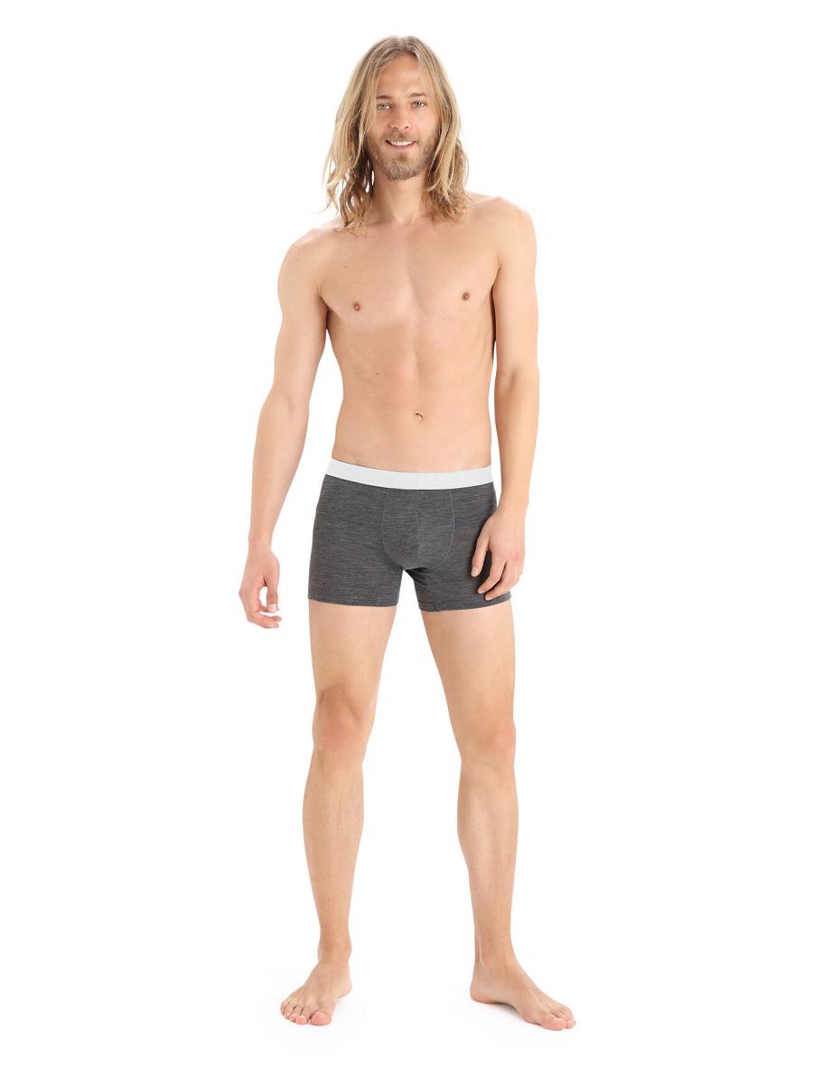 Monsoon Heather Icebreaker Cool-Lite™ Merino Anatomica Boxers Men's Underwear | AU 1319VRWD